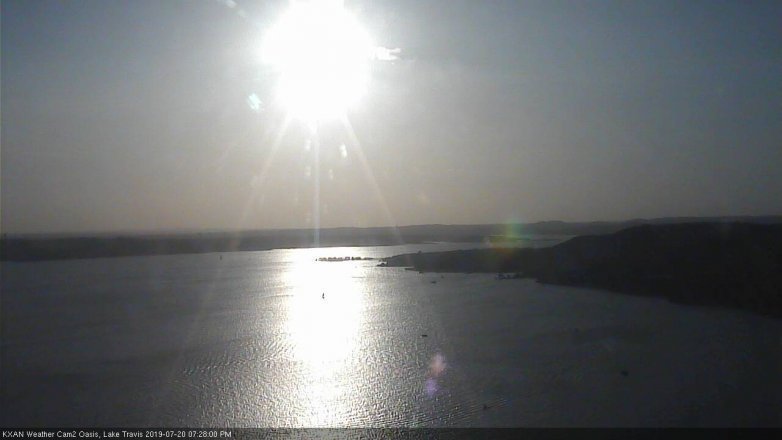Lake Travis webcam, July 20, 2019 6:30 PM CT