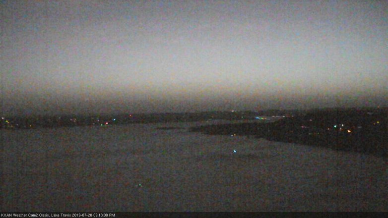 Lake Travis webcam, July 20, 2019 8:15 PM CT
