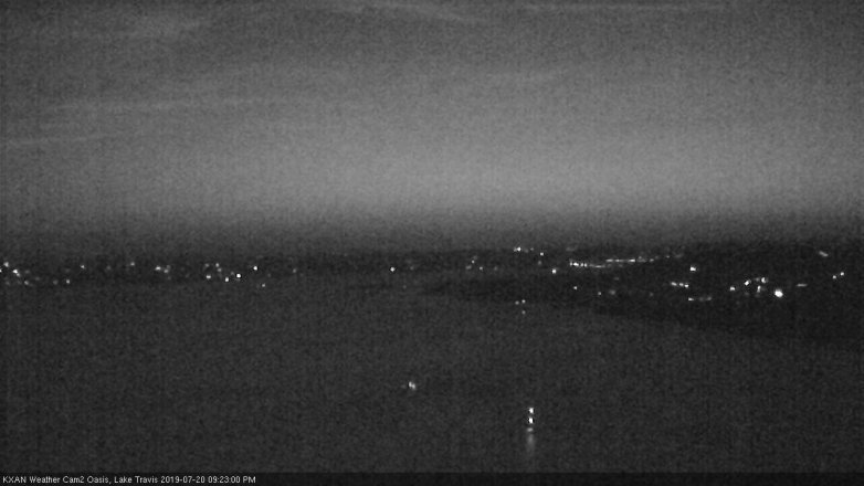 Lake Travis webcam, July 20, 2019 8:25 PM CT