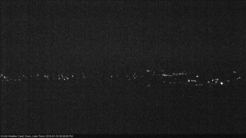 Lake Travis webcam, July 20, 2019 8:40 PM CT