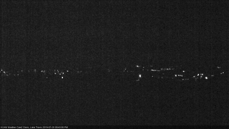 Lake Travis webcam, July 20, 2019 8:45 PM CT