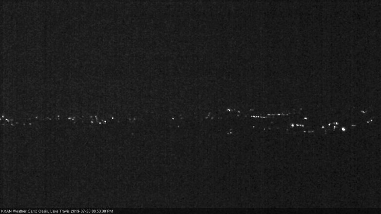 Lake Travis webcam, July 20, 2019 8:55 PM CT