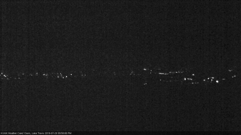 Lake Travis webcam, July 20, 2019 9:00 PM CT
