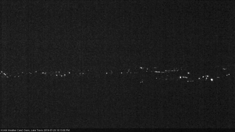Lake Travis webcam, July 20, 2019 9:15 PM CT