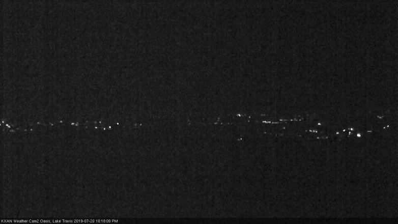 Lake Travis webcam, July 20, 2019 9:20 PM CT