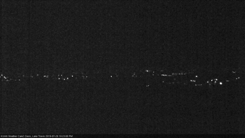Lake Travis webcam, July 20, 2019 9:25 PM CT