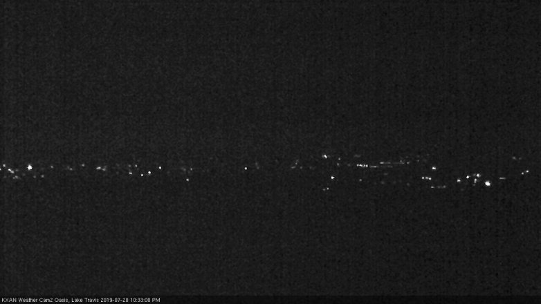 Lake Travis webcam, July 20, 2019 9:35 PM CT