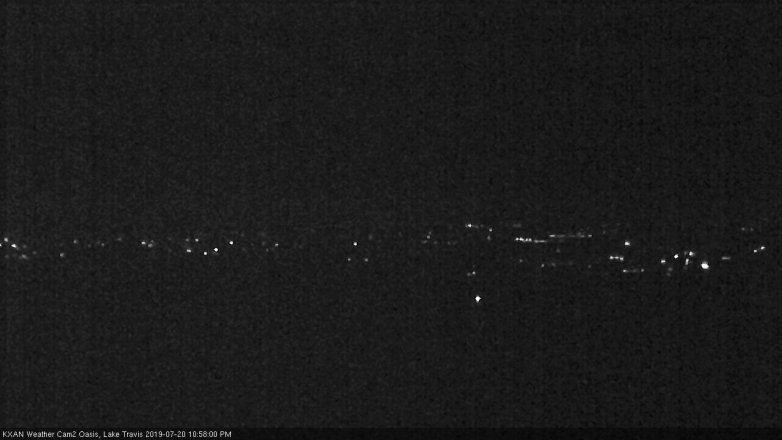 Lake Travis webcam, July 20, 2019 10:00 PM CT