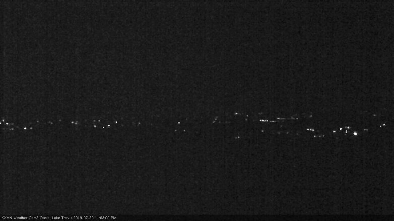 Lake Travis webcam, July 20, 2019 10:05 PM CT