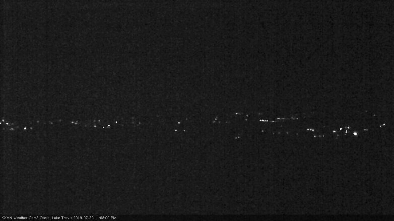 Lake Travis webcam, July 20, 2019 10:10 PM CT