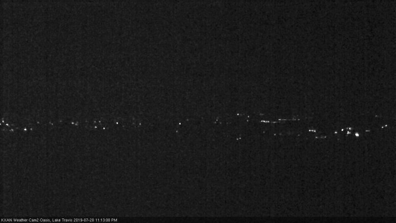 Lake Travis webcam, July 20, 2019 10:15 PM CT