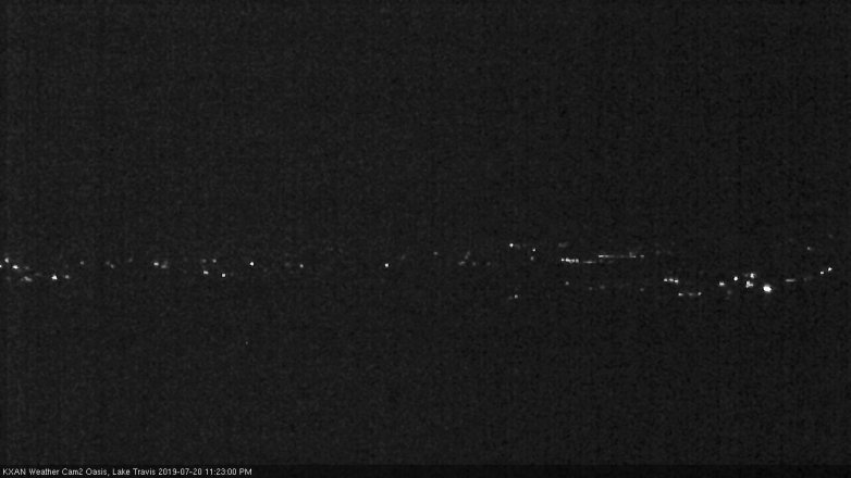 Lake Travis webcam, July 20, 2019 10:25 PM CT
