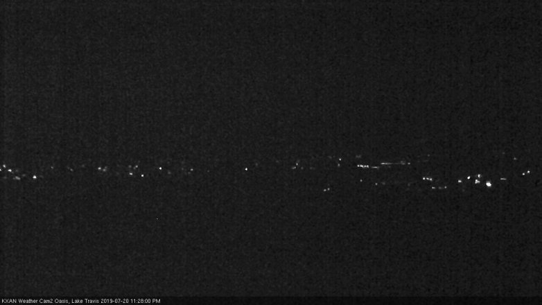 Lake Travis webcam, July 20, 2019 10:30 PM CT