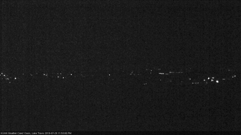 Lake Travis webcam, July 20, 2019 10:55 PM CT