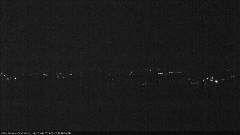 Lake Travis webcam, July 20, 2019 11:20 PM CT