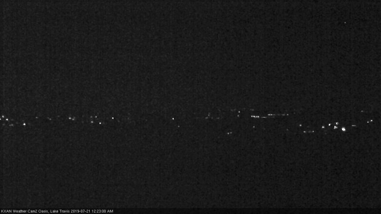 Lake Travis webcam, July 20, 2019 11:25 PM CT