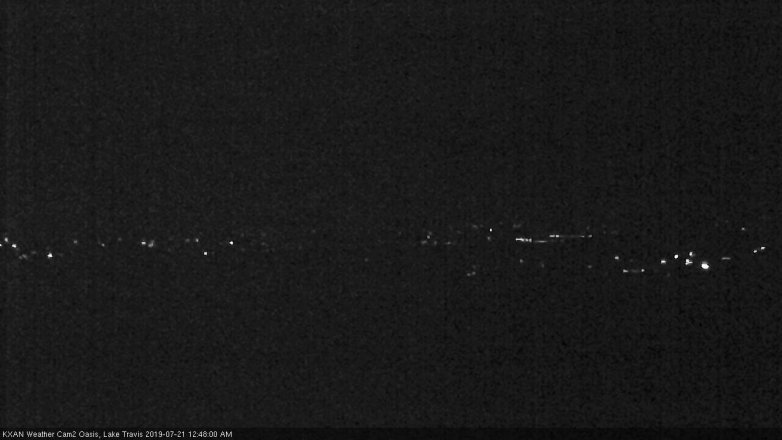 Lake Travis webcam, July 20, 2019 11:50 PM CT