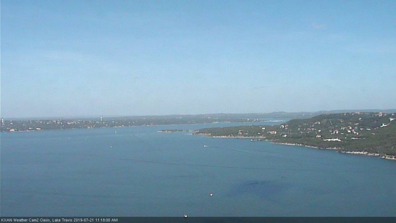 Lake Travis webcam, July 21, 2019 10:20 AM CT