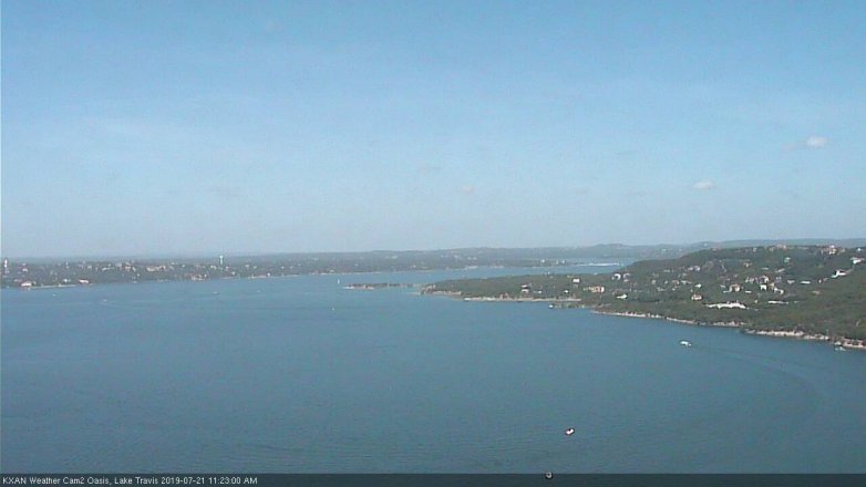 Lake Travis webcam, July 21, 2019 10:25 AM CT