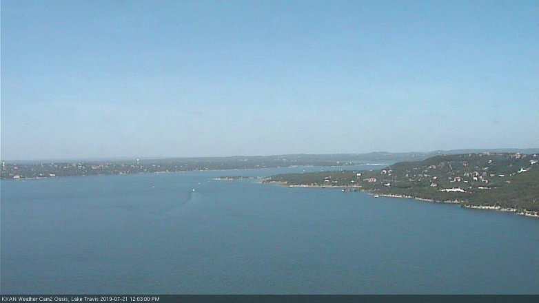 Lake Travis webcam, July 21, 2019 11:05 AM CT