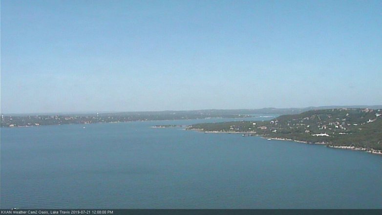 Lake Travis webcam, July 21, 2019 11:10 AM CT