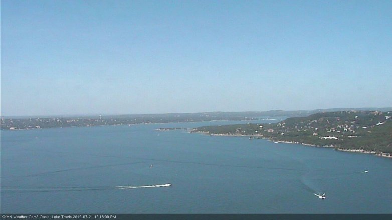 Lake Travis webcam, July 21, 2019 11:20 AM CT