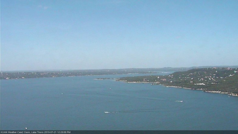 Lake Travis webcam, July 21, 2019 11:30 AM CT