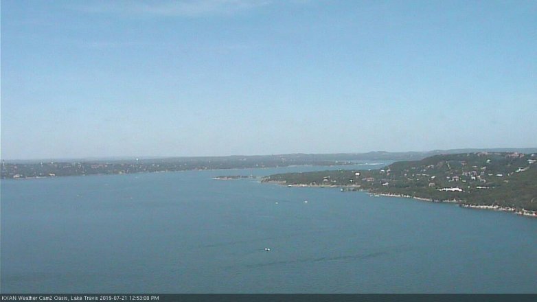 Lake Travis webcam, July 21, 2019 11:55 AM CT
