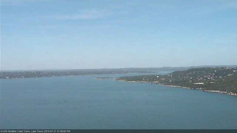Lake Travis webcam, July 21, 2019 12:10 PM CT