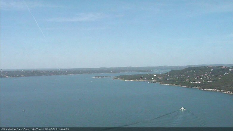 Lake Travis webcam, July 21, 2019 12:15 PM CT