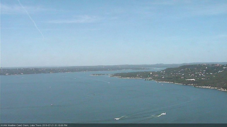 Lake Travis webcam, July 21, 2019 12:20 PM CT