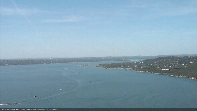 Lake Travis webcam, July 21, 2019 12:25 PM CT