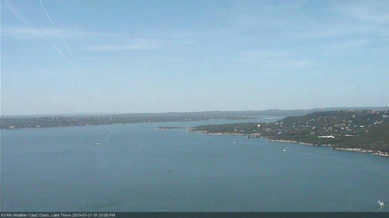 Lake Travis webcam, July 21, 2019 12:35 PM CT