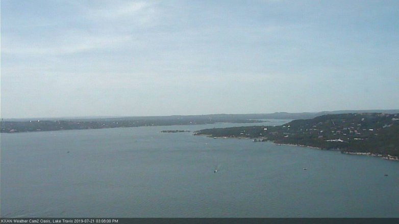 Lake Travis webcam, July 21, 2019 2:10 PM CT