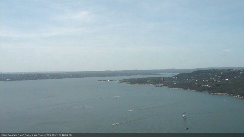 Lake Travis webcam, July 21, 2019 2:20 PM CT