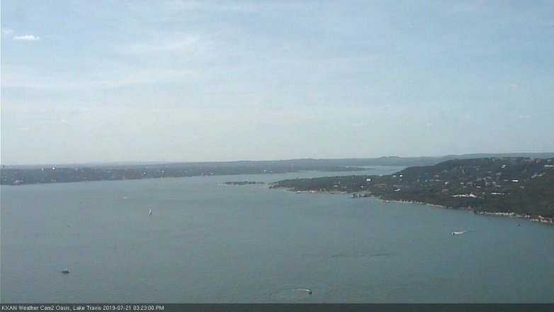 Lake Travis webcam, July 21, 2019 2:25 PM CT