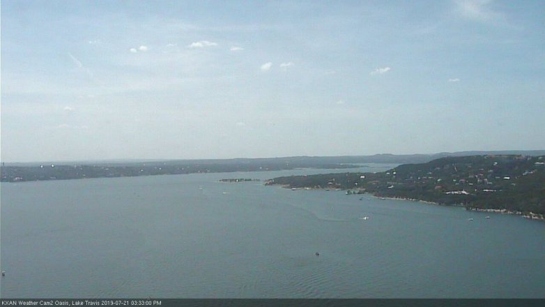 Lake Travis webcam, July 21, 2019 2:35 PM CT