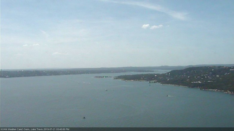 Lake Travis webcam, July 21, 2019 2:50 PM CT