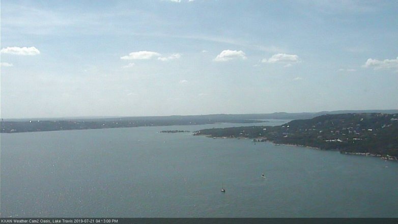 Lake Travis webcam, July 21, 2019 3:15 PM CT