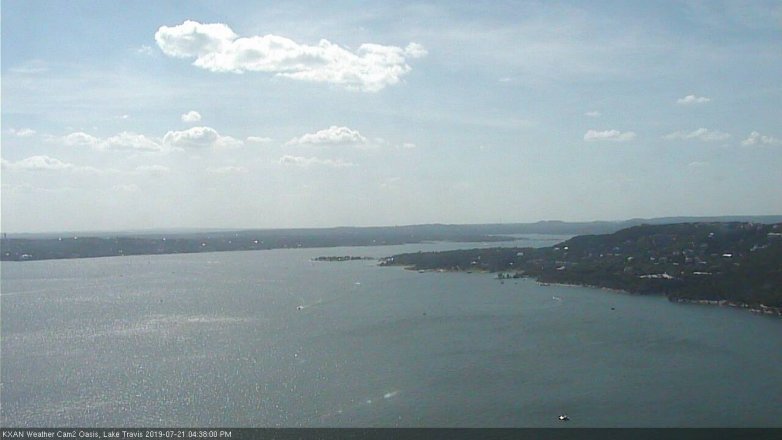 Lake Travis webcam, July 21, 2019 3:40 PM CT