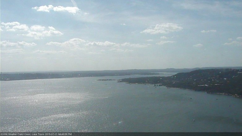 Lake Travis webcam, July 21, 2019 3:50 PM CT