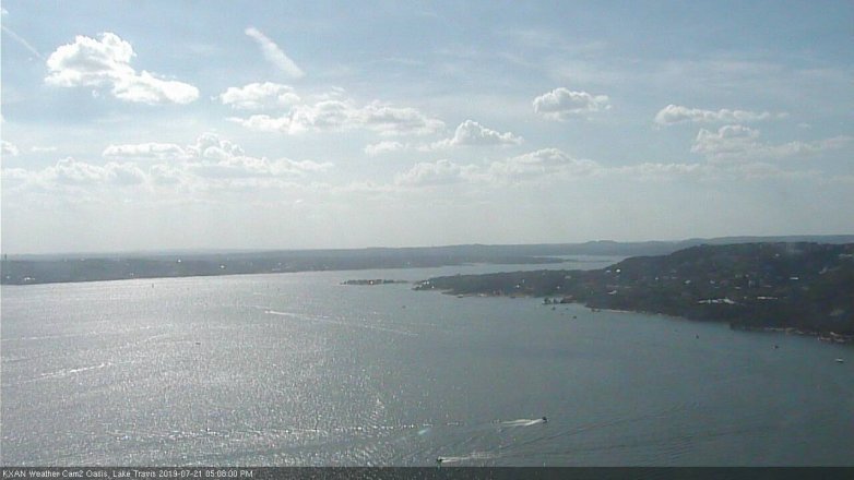 Lake Travis webcam, July 21, 2019 4:10 PM CT