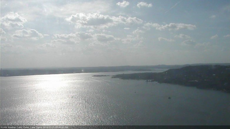 Lake Travis webcam, July 21, 2019 4:50 PM CT
