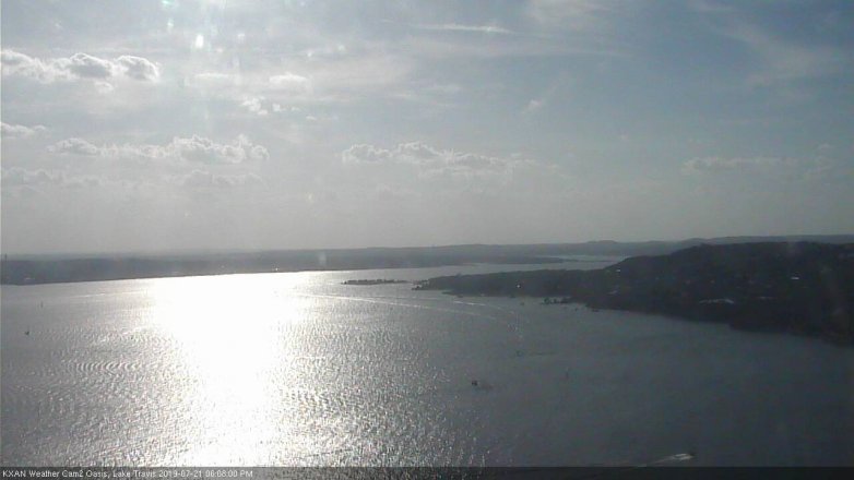 Lake Travis webcam, July 21, 2019 5:10 PM CT