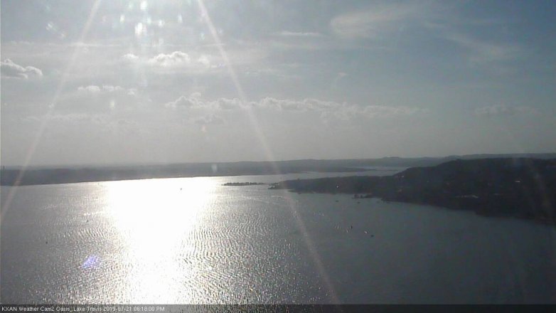 Lake Travis webcam, July 21, 2019 5:20 PM CT
