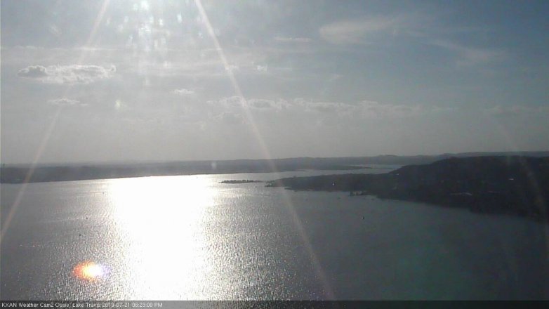 Lake Travis webcam, July 21, 2019 5:25 PM CT