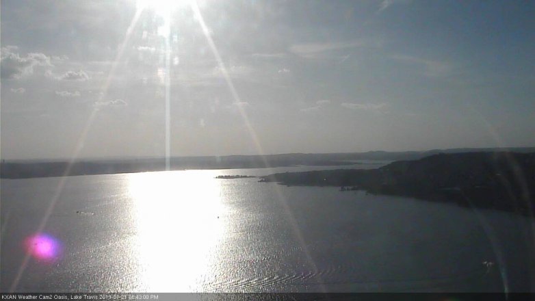 Lake Travis webcam, July 21, 2019 5:45 PM CT