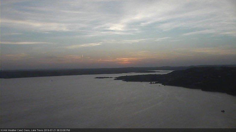 Lake Travis webcam, July 21, 2019 7:35 PM CT