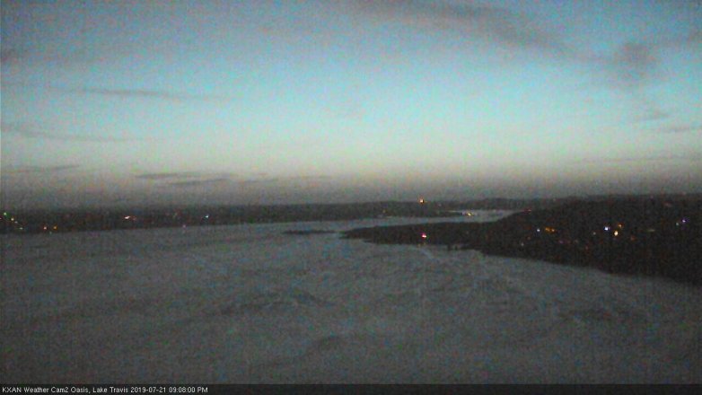 Lake Travis webcam, July 21, 2019 8:10 PM CT