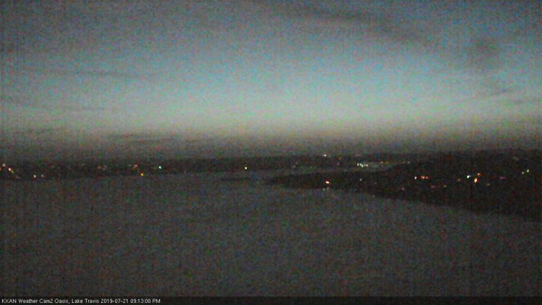 Lake Travis webcam, July 21, 2019 8:15 PM CT